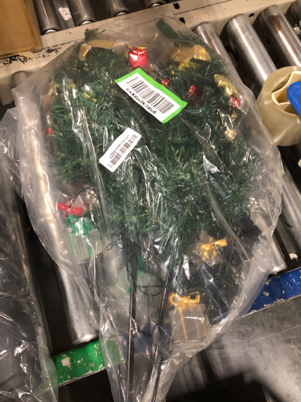 Photo 2 of ***not exact***
Juegoal 2 Pack Christmas Mini Trees, 24 Inch Table Top Artificial Xmas Pine Trees, Tabletop Holiday Trees, Small Green Tree with 50 LED String Lights, Star and Red Bowknots