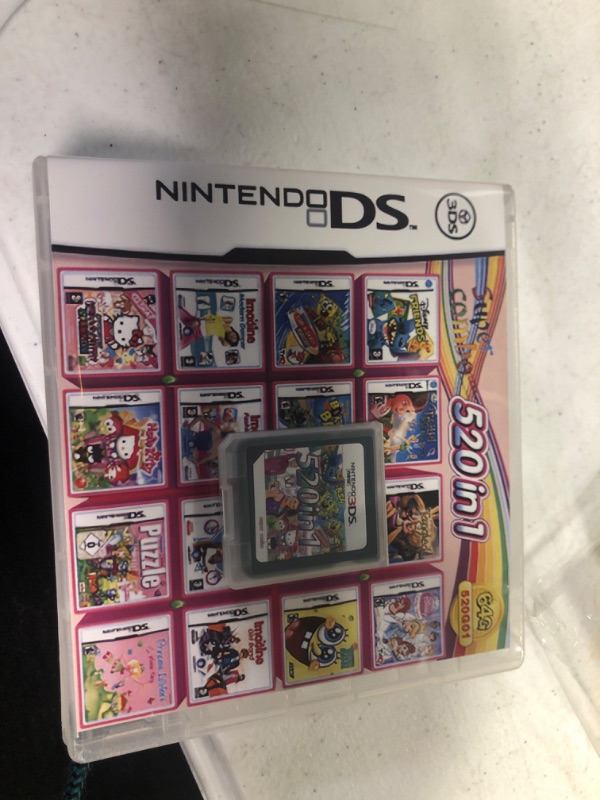 Photo 2 of 520 in 1 Game Cartridge, Retro Game Pack Card Compilations, Suitable for Holiday Gift and Entertainment