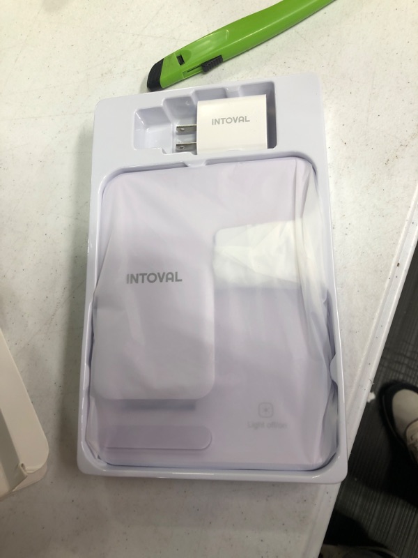 Photo 3 of Intoval Wireless Charger for iPhone, Charger Fast Charging iPhone 15 to 8,Apple Watch 9 to 2, Airpods Pro 2/1 & 3gen Lilac Purple (Foldable)