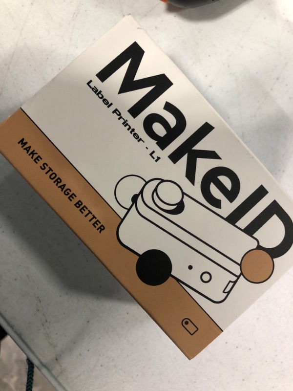 Photo 1 of Makeid Label Maker Machine with Tape HD (300dpi) - 9/12/16mm Waterproof Tape, Portable & Rechargeable Label Makers with Built-in Cutter Wireless Label Printer Compatible with Android & iOS Devices Beige