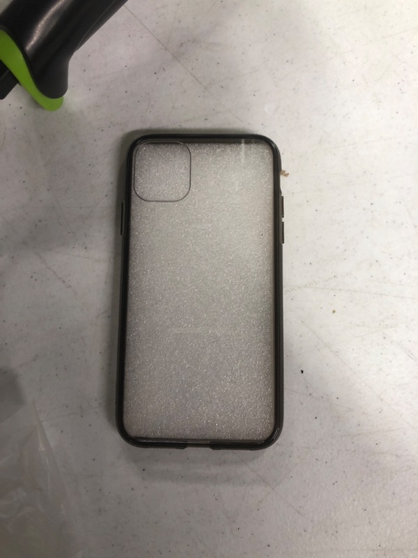 Photo 3 of **USED WITH Scratches** JETech Case for iPhone 11 6.1-Inch, Non-Yellowing Shockproof Phone Bumper Cover, Anti-Scratch Clear Back (Black)