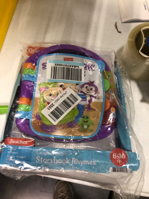 Photo 1 of Fisher-Price Laugh & Learn Musical Baby Toy, Storybook Rhymes, Electronic Learning Book With Lights & Songs For Ages 6+ Months