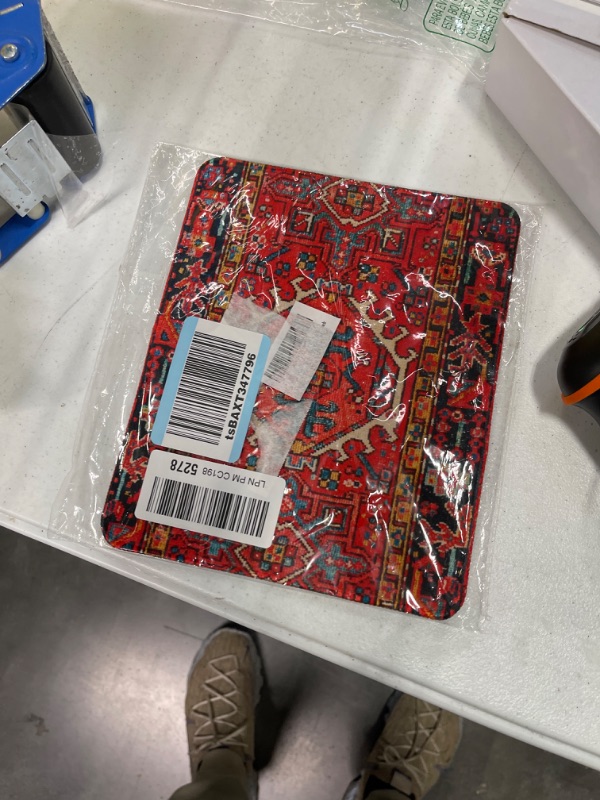 Photo 1 of Wozukia Mouse Pad for Laptop Computer Antique Oriental Turkish Carpet Pattern Print Red Gaming Mouse Mat Non-Slip Rubber Base Mouse Pads Gift for Women Men Friends Colleagues 9.5x7.9 Inch Color-a58