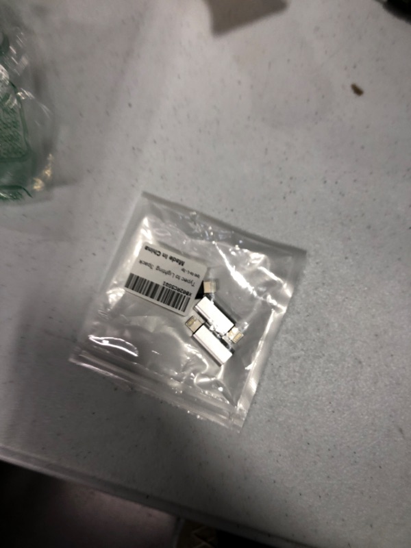 Photo 1 of 3Pack USB C Female to Lightning Male Adapter for iPhone 12/11/8 X XR/XS/SE/7Plus/Pro Max Ipad Air Mini Type Compatible with Charging Support Data Transmission Connect Charger Connector Cable Converter