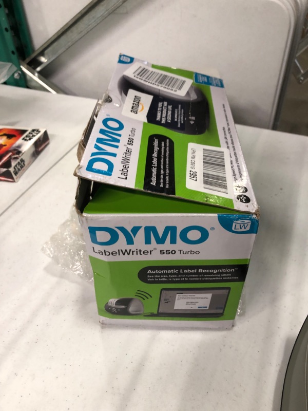 Photo 4 of DYMO LabelWriter 550 Turbo Label Printer, Label Maker with High-Speed Direct Thermal Printing, Automatic Label Recognition, Prints Variety of Label Types Through USB or LAN Network Connectivity
