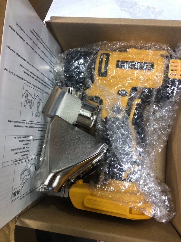 Photo 2 of HILIPE Cordless Heat Gun for DeWALT 20v Battery,Lithium Hot Air Gun, 5 Nozzle Attachments,2-Temp Setting Max 1022°F(550°C),Heat Gun for Shrink Wrapping, Tube Bending (Tool Only, NO Battery) Ordinary