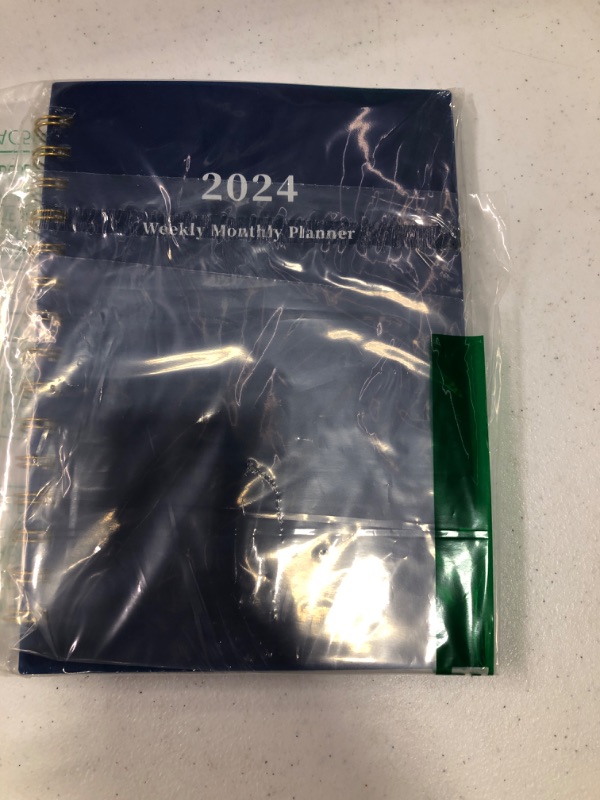 Photo 2 of Ymumuda 2024 Planner, 12 Months, JAN.2024 to DEC.2024, 8.4"×6", 2024 Weekly Monthly Planner with Spiral Bound, Waterproof Hardcover & Sticky Index Tabs, Dark Blue Dark Blue 8.4"×6"