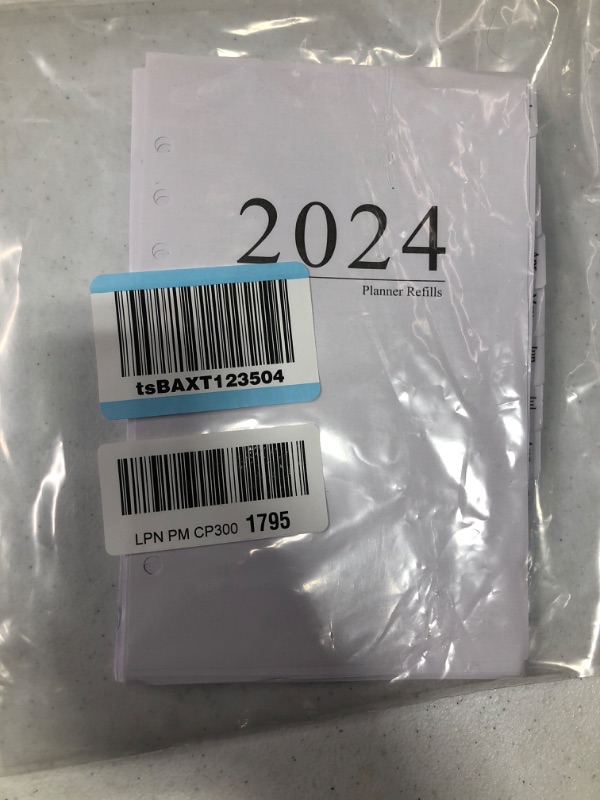 Photo 2 of 2024 Weekly & Monthly Planner Refill, A5 Planner Inserts for 6 Holes, 12 Monthly Calendars with Monthly Tabs, 5.5"x8.5", 6-Hole Punched Two Page Per Week 2024