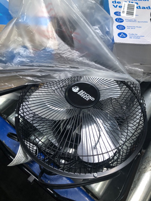 Photo 4 of **USED** BEYOND BREEZE 9 inch Floor Fan, 3-Speed Heavy Duty All Metal Cradle Floor Fans with Adjustable Tilt for Living Room, Kitchen