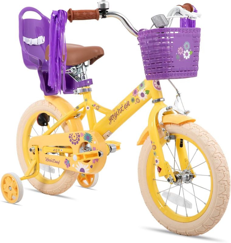 Photo 1 of JOYSTAR Little Daisy Kids Bike for Girls Ages 2-12 Years, 12 14 16 20 Inch Princess Girls Bicycle with Doll Bike Seat, Training Wheels, Basket and Streamers, Kids Cycle Bikes, Multiple Colors