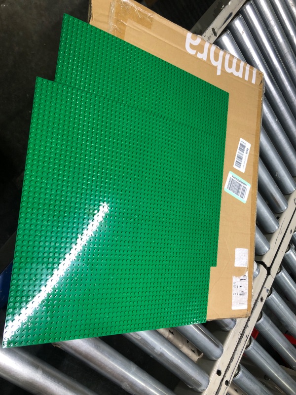 Photo 2 of 15 Inch x 15 Inch Baseplate for Building Bricks -Two Pack - Green Classic Baseplates Compatible with All Major Brands