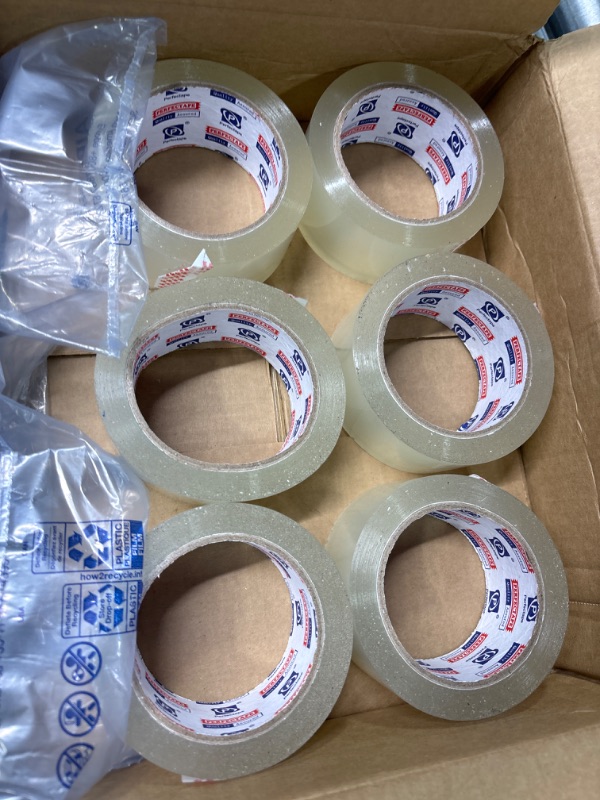 Photo 2 of Heavy Duty Packing Tape 6 Rolls, Total 360Y, Clear, 2.7 mil, 1.88 inch x 60 Yards, Ultra Strong, Refill for Packaging and Shipping