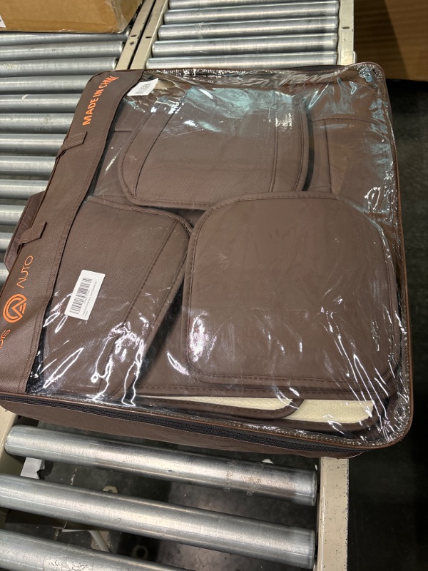 Photo 1 of OASIS AUTO Dodge Ram Accessories Seat Covers 2009-2025 Custom Fit Leather Truck Cover Protector Cushion 1500-2500-3500 Crew Double Super Extended Cab(Premium Full Set, Brown) FULL SET BROWN