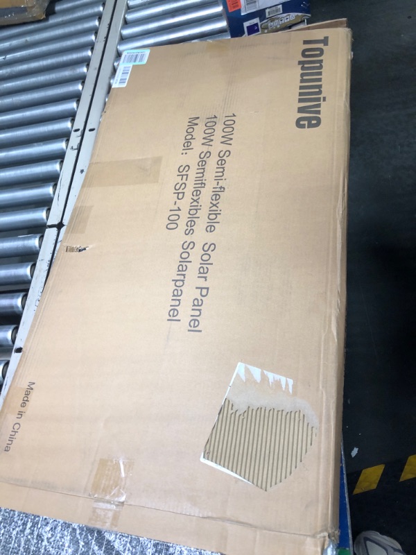 Photo 1 of Topunive 2 PCS Bifacial 100W 12V Solar Panel 9BB Monocrystalline Cell 12 Volt for Marine RV Trailer Boat Cabin Van Car Uneven Surfaces 12V Battery Charge 200W Bifacial