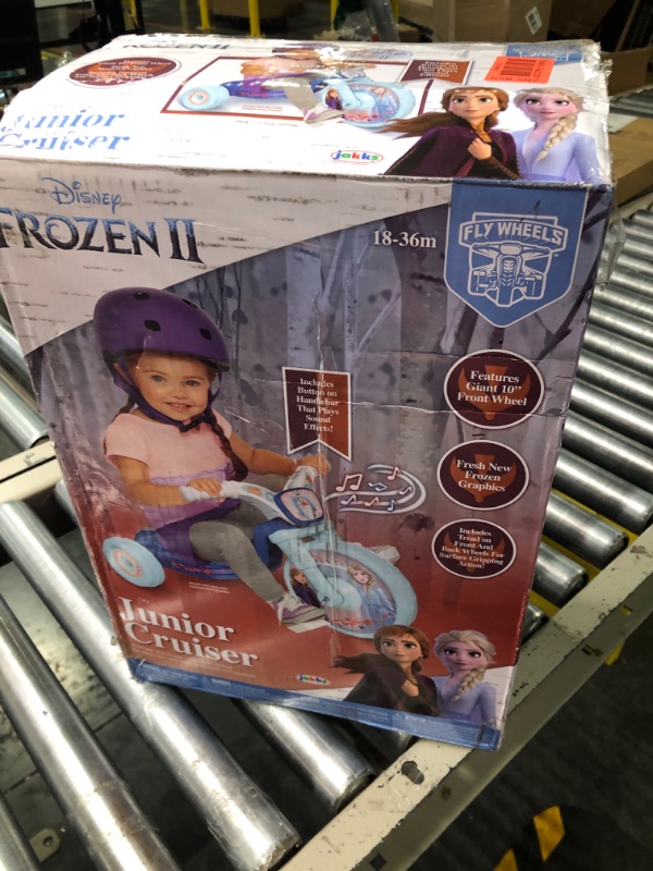 Photo 1 of Frozen 2 Disney Fly Wheels 10" Junior Cruiser Ride-On with Sound Effects Button! Ages 2-4