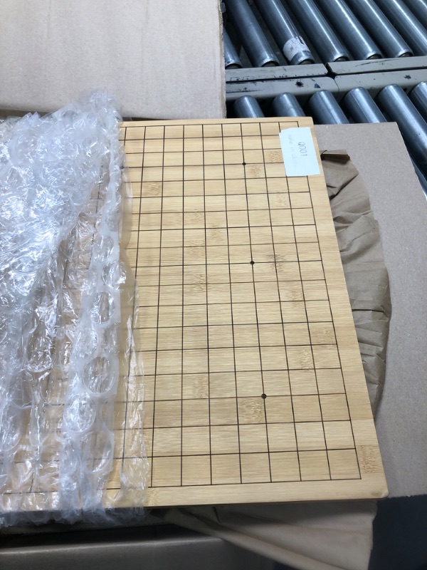 Photo 2 of 3/4 Reversible Solid Bamboo 19X19 Go Game and 13x13 Quick Game Board