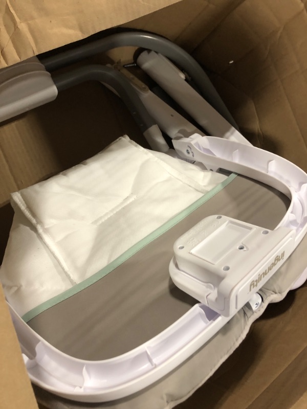 Photo 4 of **USED** Ingenuity Keep Cozy 3-in-1 Grow with Me Vibrating Baby Bouncer Seat & Infant to Toddler Rocker - Spruce, Newborn and up