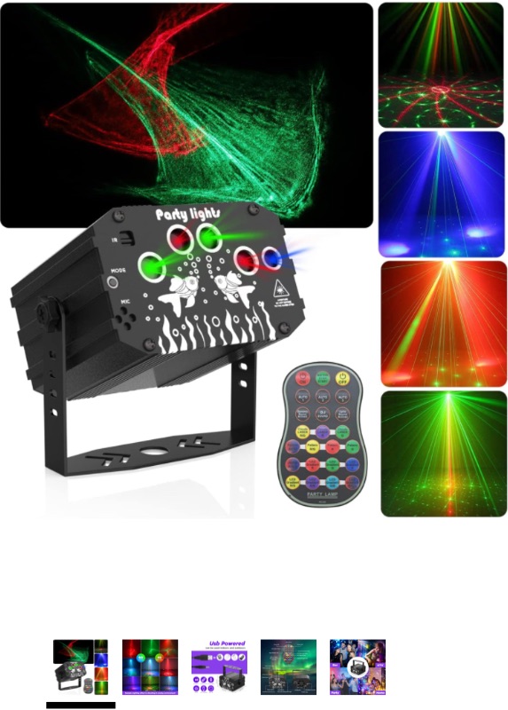 Photo 1 of                         Visit the Store
4.1  45
Party Lights DJ Disco Stage Light, BESFAN Sound Activated with Remote Control Strobe Light for Outdoor ? Indoor Decorations Dance Karaoke Pub KTV B