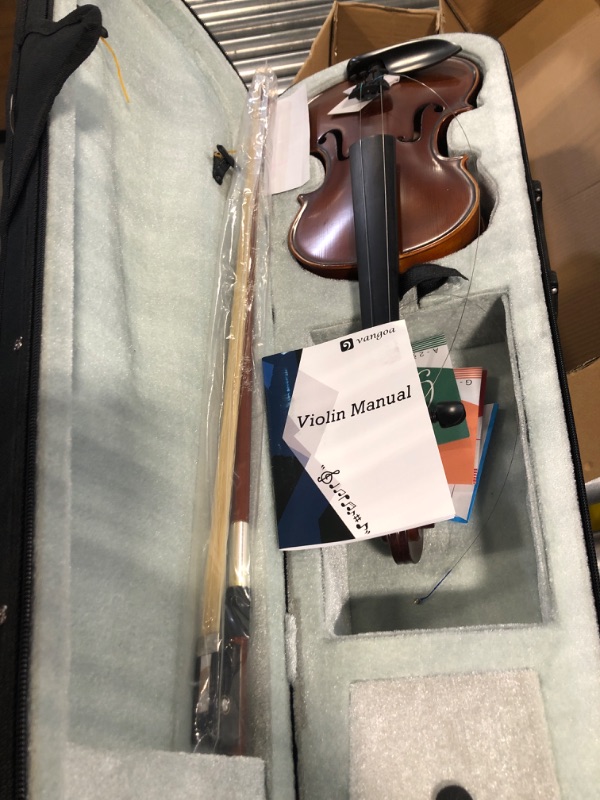 Photo 3 of DEBEIJIN Adults Kids Violin - Premium Violin for Kids Beginners - Ready To Play 4/4 Violin - Handcrafted Student Beginner Violin