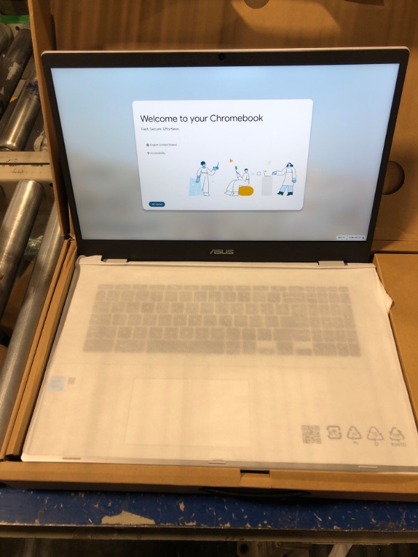 Photo 3 of Asus Chromebook Business Laptop, 17.3'' FHD Widescreen Slim-Bezel, Intel Celeron N4500, Chrome OS, 4GB RAM, 64GB eMMC, Wi-Fi 6, Type-C, UHD Graphics, Long Battery Life, PCM 4GB RAM | 64GB eMMC