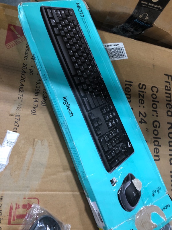 Photo 2 of Logitech MK270 Wireless Keyboard and Mouse Combo — Keyboard and Mouse Included