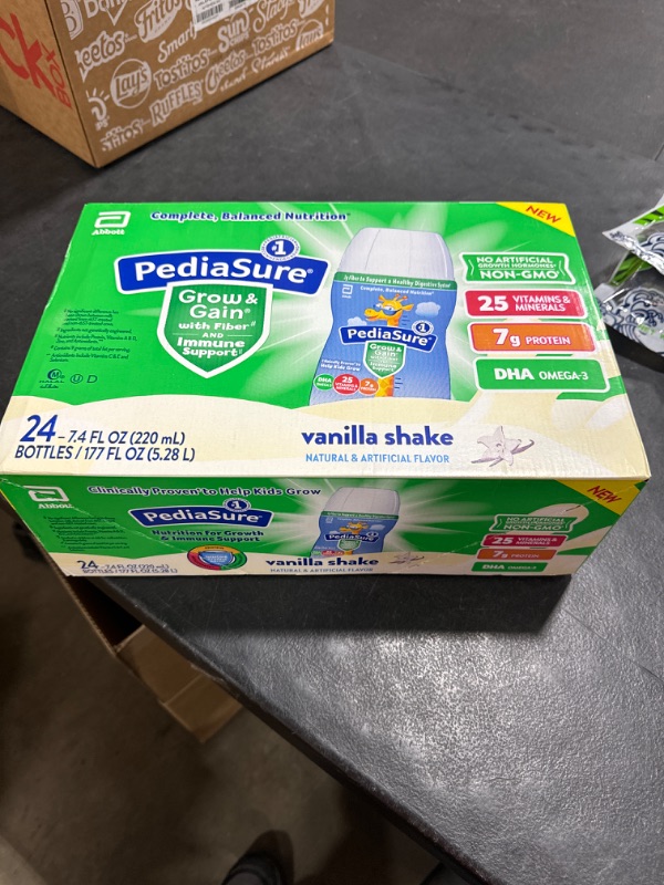 Photo 2 of PediaSure Grow & Gain with Fiber, 3g Fiber to Support a Healthy Digestive System, Nutrients for Immune Support, Kids Nutritional Shake, DHA Omega-3, Non-GMO, Vanilla, 7.4 fl oz (Pack of 24)