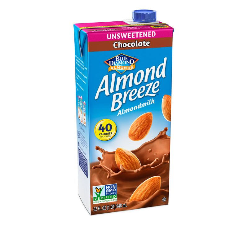 Photo 1 of 11 Pack)Almond Breeze - Almond Milk - Unsweetened Chocolate--- best by 06march 2024