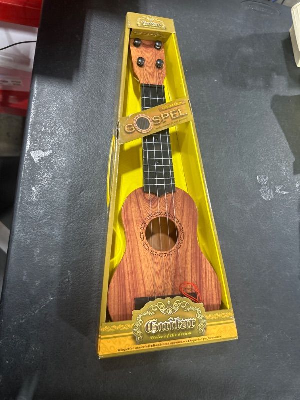 Photo 2 of 17" Ukeleles for Kids,4 Strings Mini Guitar with Picks, Kids Guitar for Toddler Boys Girls Musical Instrument Educational Toy for Ages 3-6