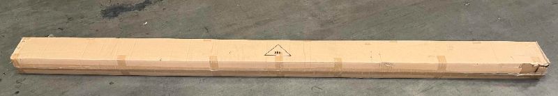 Photo 1 of A BETTER BLIND SMOOTH WHITE FINISH 2” CURVED PVC VERTICAL BLINDS W WAND SYSTEM CONTROL (SET OF 2) 106” X 96”