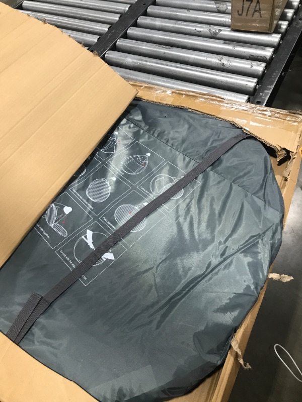 Photo 1 of 4 Person Pop Up Tents for Camping - AYAMAYA Waterproof Instant Family Tents with Skylight & Removable Rainfly, Upgraded Large Size with 2 Doors -Automatic Easy Setup Beach Tent with Poles Navy Blue