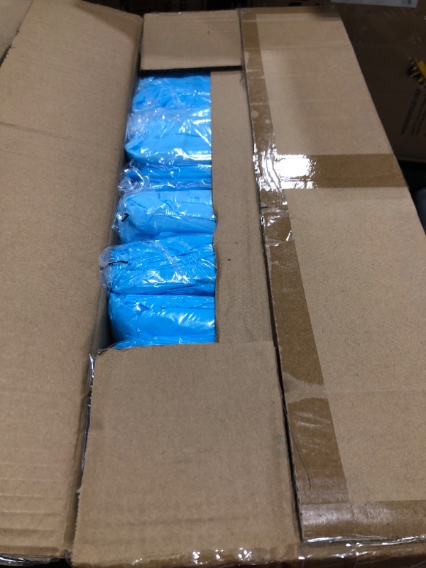 Photo 1 of 150 Pack Disposable Isolation Gowns PPE Gowns Disposable Bulk Fully Closed Double Tie Back Elastic Cuffs for Home Isolation, Labs, Dental, Beauty Agencies, Tattoo Practices, Unisex (Blue)
