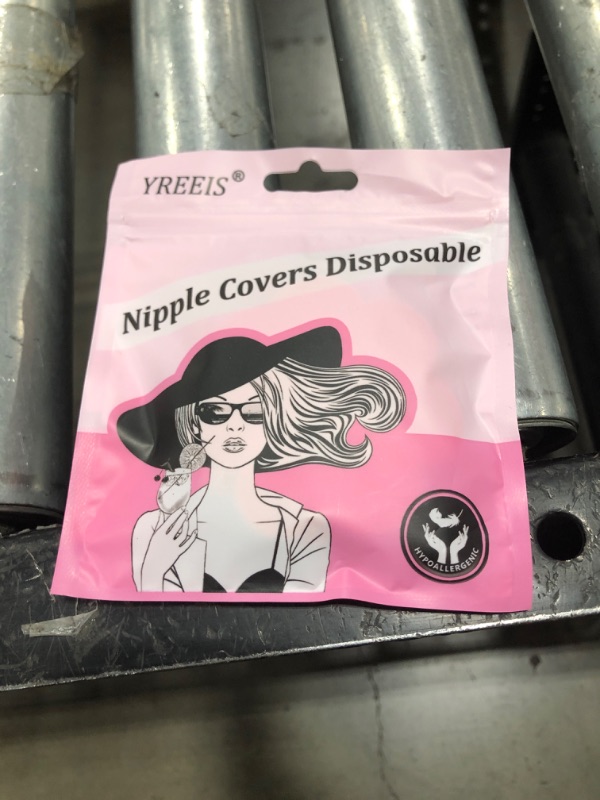 Photo 1 of 40 Pcs Nipple Covers For Women Hypoallergenic Disposable Adhesive Nipple Pasties No-Show Satin Breast Petals Stickers 