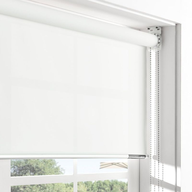 Photo 1 of 
LINKCOO 50% Blackout Roller Window Shades, Room Darkening Window Blinds with Thermal Insulated Fabric, Corded Roll Pull Down Shades for Home and Office,...