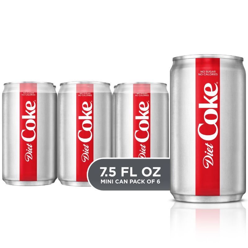 Photo 1 of Coca-Cola Diet Coke Soda Soft Drink, 7.5 Oz Cans, 6 Pack | CVS
