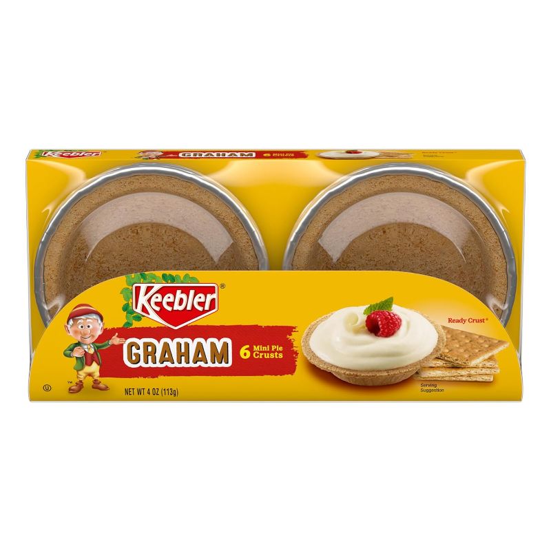 Photo 1 of 2 PACK - Keebler Ready Crust Mini Graham Cracker Pie Crusts, Premade Pie Crusts For Baking And No-Bake, 12 ct - BBD JUN 06/25