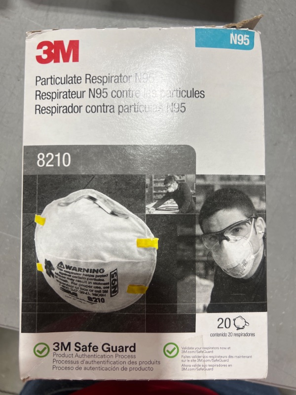 Photo 2 of 3M Particulate Respirator 20 Count (Pack of 1) Standard