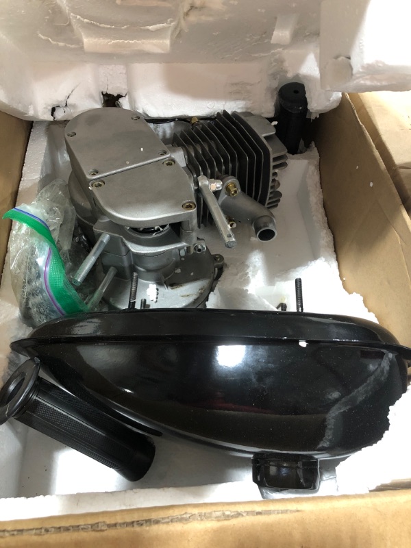 Photo 3 of (fOR pARTS/ MISSING PIECES) PEXMOR 80cc Bicycle Engine Bike Motor Kit, 2 Stroke Gas Motorized Bike Conversion Kit, Gasoline Petrol Bicycle Motor Refit Full Set for 26-28" Bikes with V-Frame,Super Fuel-efficient
