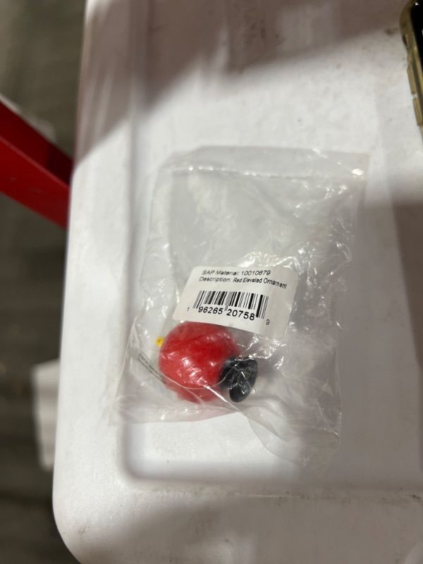 Photo 1 of Crocs Holiday Shoe Charms | Jibbitz, Red Elevated Ornament, One Size