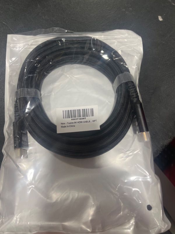 Photo 2 of 10K 8K HDMI Cable 2.1, 6FT Heavy Duty High-Speed Braided HDMI Cable with 48Gbps, Professional HDMI Cord, 4K@120Hz/8K@60Hz Video Resolution, and HDR Support 8K-6FT