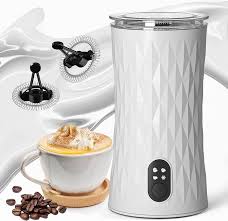 Photo 1 of  Milk Frother and Steamer, 4-in-1 Milk Foamer Frother for Coffee Automatic Hot and Cold Foam Stainless Steel Maker with 2 Whisks for Latte Cappuccinos, Macchiato, Hot Chocolate Milk