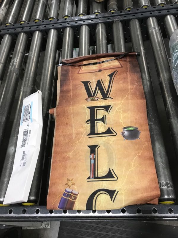 Photo 1 of Wizards Porch Signs Magical Wizard Banner Wizards Door Sign Sets Hanging banner Decorations Wizard Party Decoration Door Yard Party Wizard Staff Wizard Party Decorations Door Decors Backdrop