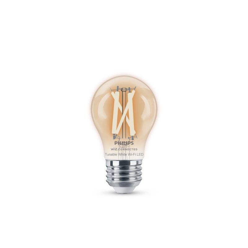 Photo 1 of  40-Watt Equivalent A15 Smart Wi-Fi LED Tuneable White Light Bulb Powered by WiZ with Bluetooth (1-Pack) 