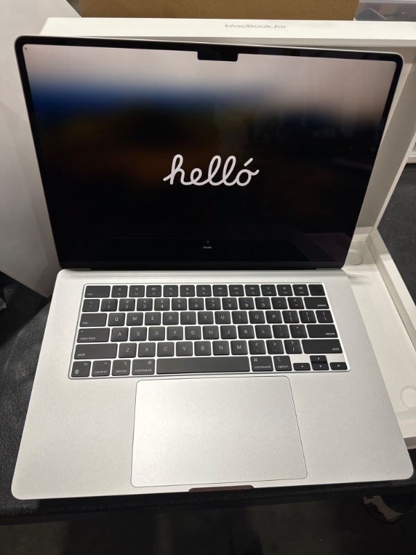 Photo 1 of Apple 2024 MacBook Air 15-inch Laptop with M3 chip: 15.3-inch Liquid Retina Display, 16GB Unified Memory, 512GB SSD Storage, Backlit Keyboard, Touch ID; Silver 16GB RAM 512GB Silver Without AppleCare+ (3 Years)