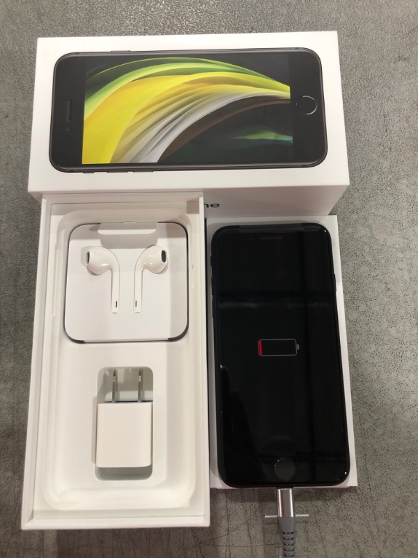 Photo 5 of (LOCKED) Apple New Total Wireless Prepaid - Apple iPhone SE (64GB) - Black [Locked to Carrier – Total Wireless] Black 64GB