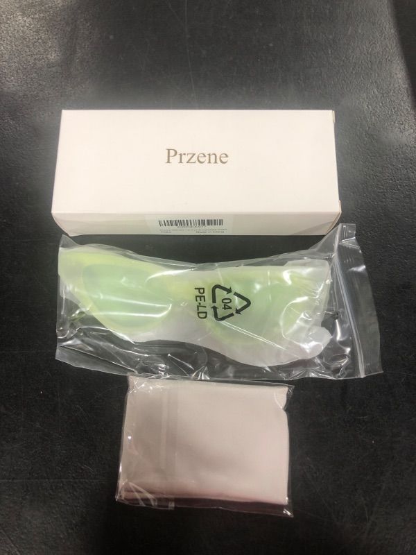 Photo 1 of Przene Cat Eye Sunglasses for Women Men Candy Color Small Frame Trendy Cateye Sun Glasses 6581 Fluorescent Green Frame/Green Lens