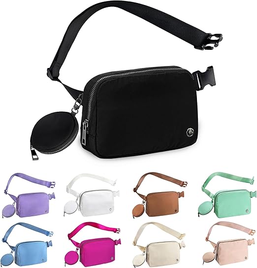 Photo 1 of 
Fanny Pack (2023) Crossbody Bags for Women and Men, Waterproof Cross body Bag with Adjustable Extended Strap, Unisex Everywhere Belt Bag for Travelling, Vacation, Hiking and Running (Black) 