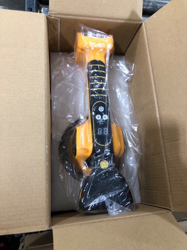 Photo 2 of Tile Vibration Leveling Machine, Mellif Tiler Vibrator Tool for Dewalt 20V Max Battery (Battery NOT Include), Ten Adjustable Speed & Suction Cup & Digital Display & Lock Design for Floor | Tile | Wall Yellow