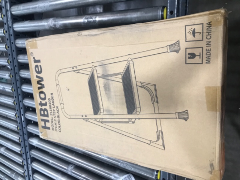 Photo 1 of HBTower 2 Step Ladder, Step Stool for Adults,2 Step Ladder Folding Step Stool,330 lbs Capacity with Wide Anti-Slip Pedal Ergonomic Design