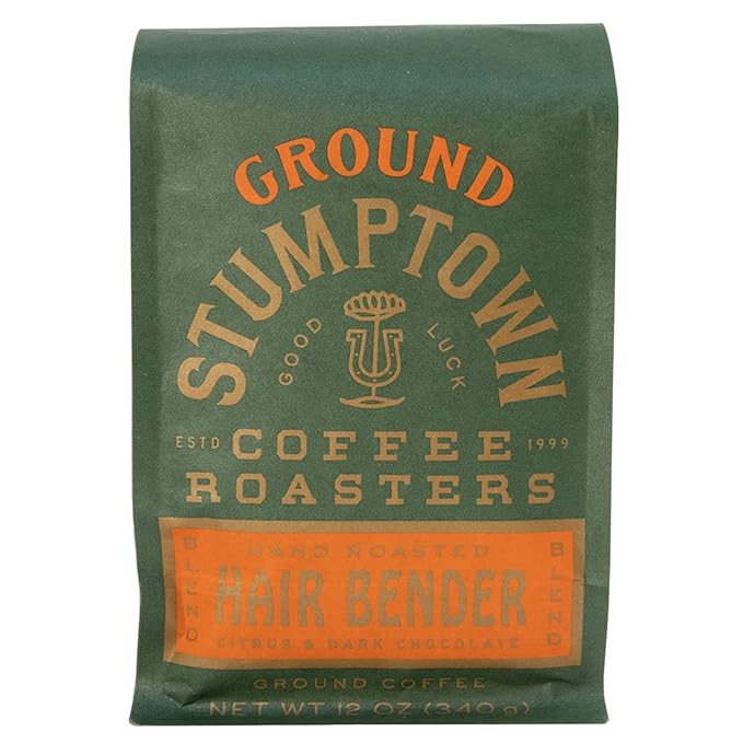 Photo 1 of Stumptown Coffee Roasters, Medium Roast Ground Coffee - Hair Bender 12 Ounce Bag, Flavor Notes of Citrus and Dark Chocolate