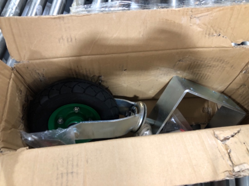 Photo 1 of Fence Gate Wheel 8Inch Heavy Duty Spring-Loaded Gate Caster with Brake for Wooden Metal Tube&Swing Gate Inflatable Tire 350lb Capacity 360-Degree Rotation with Screws & Wrench 8" with brake 350LB